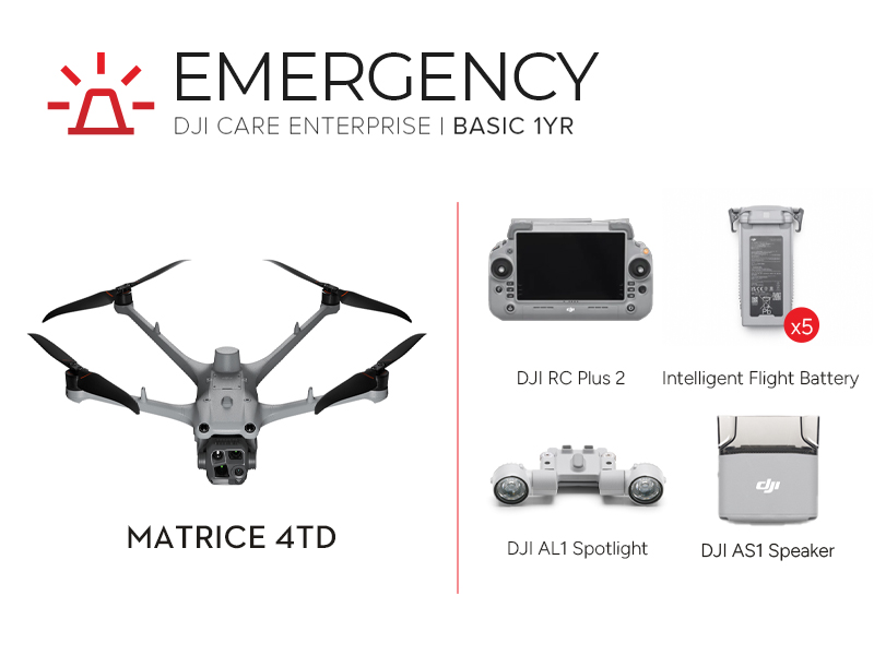 DJI Matrice 4TD Emergency Services Package
